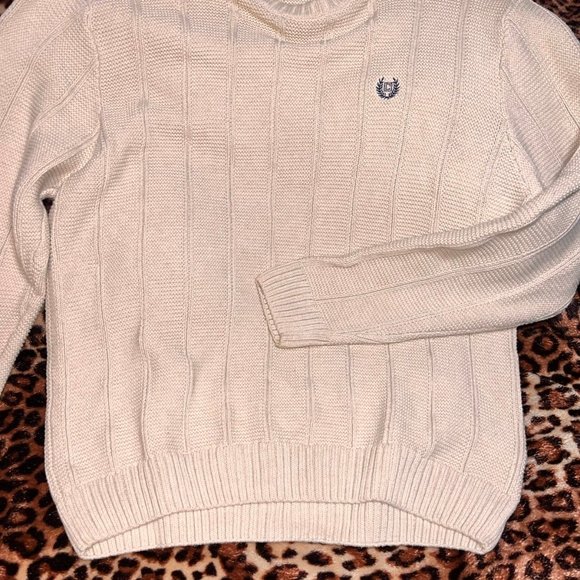 CHAPS Men's Cotton Crewneck Long-Sleeve Sweater - Picture 1 of 7